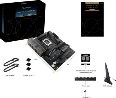 ����������� ����� ASUS PROART B760-CREATOR WIFI, Socket LGA 1700, Intel B760, ATX, Ret  90MB1FY0-M1EAY0