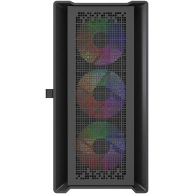������ Powercase ByteFlow Micro Black LE, Tempered Glass, 4� 120mm ARGB PWM fans, ������, mATX  (CAMBFB-A4-LE)