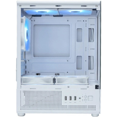 ������ XASTRA Q300M 5ARGB-C6 White mATX/Aquarium/Screewless/ 5x120mm ARGB PWM FC fans/Argb+PWM HUB 6port/ Q300M-5FC12A-C6-WH