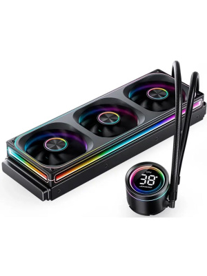 �������� �������� ���������� JONSBO TH-360 Black LGA 1700/1200/115X/AM5/AM4 (4��/���, TDP 300W, ARGB FAN and PUMP, PWM, TRIPLE FAN 120mm) RET