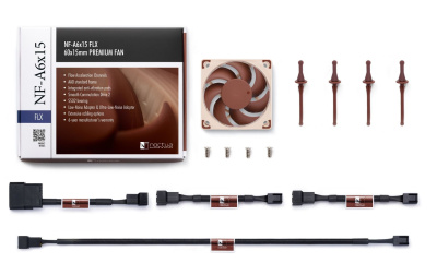�e�������� ��� ������� Noctua NF-A6x15 FLX (NF-A6x15 FLX) - 60mm, 3500 ��/���, 19.8 ��, 3-pin