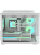 ������ Formula V Line Crystal U2M Floe White, MATX, TYPE-C*1, USB3.0*1, Curved Glass, SIDE 2x FLOE ARGB, REAR 1x FLOE ARGB