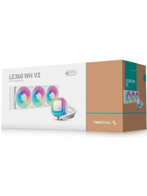 �������� �������� ���������� DEEPCOOL LE360 WH V2 LGA1851/1700/1200/115X/AM5/AM4 (TDP 300W, ARGB Lighting, Anti-Leak edition, PWM, TRIPLE FAN, �����) RET