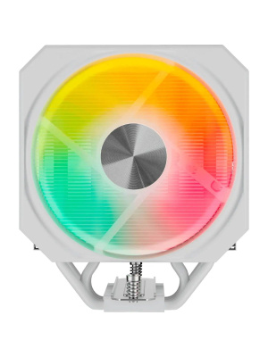 ����� upHere UP1TC4C White ARGB / 4HPx6mm, 230W TDP, single tower, 1x120mm ARGB fan, 600-1650RPM, 68 CFM, 25dBA / UP1TC4C