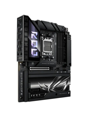 ����������� ����� ASUS ROG CROSSHAIR X870E HERO BTF, AM5, X870, 4*DDR5, 4*SATA, 5*M.2,  6*USB 3.2, 2*Type-C, 2*USB4, 6*PCIx16, HDMI, ATX; 90MB1MX0-M0EAY0