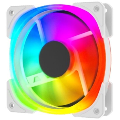 ���������� Powercase M21-12W ARGB White 120x120x25mm (PWM, 4pin +ARGB Sync, 800-1500�10% ��/���) Bulk