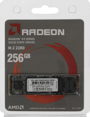 ���������� SSD AMD SATA 256GB R3MS0256G8 Radeon M.2 2280