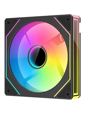 ���������� XASTRA FM120B ARGB single pack 120x120x25�� (Infinity lighting effect, ARGB, PWM, black)  BOX