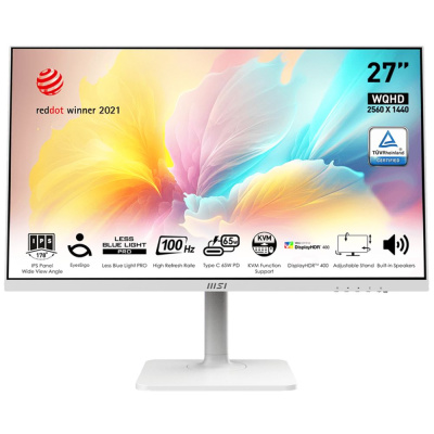 ������� MSI 27" Modern MD272QXPW, 2560x1440, IPS, 100��, 1�HDMI, 1�DP, ����� 9S6-3PB19H-299