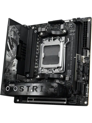 ����������� ����� ASUS ROG STRIX X870-I GAMING WIFI, AM5, X870, 2*DDR5, 2*SATA, 2*M.2, 4*USB 3.2, 3*USB 2.0, 2*USB4, Type-C, 2*PCIx16, HDMI, mIATX