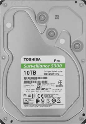 Ƹ����� ���� Toshiba S300 Pro Surveillance 10Tb SATA-III (MD10ADA10TV)