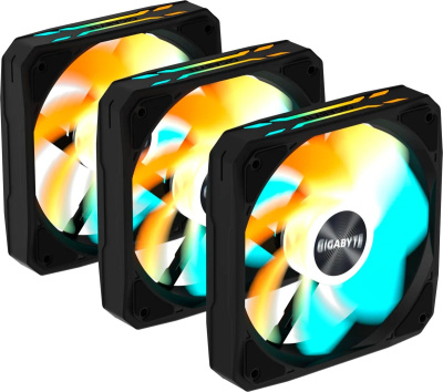 ���������� � ������ Gigabyte GBT EZRVSFAN1203 3X120mm ARGB FANs set. PWM, 3 Pin