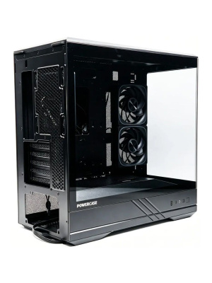 ������ Powercase GT3 ARGB, TG, Type-C, 3x 120�� ARGB PWM Fans, ������, mATX  (CMGT3B-A3)