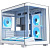 ������ XASTRA QR500M 6ARGB-FM-C10-UC White mATX/Aquarium/ 2 Curve Glass /6x120mm ARGB PWM FM fans/ Argb+PWM HUB 10port /Type-C/ QR500M-6FM12A-C10-UC-WH
