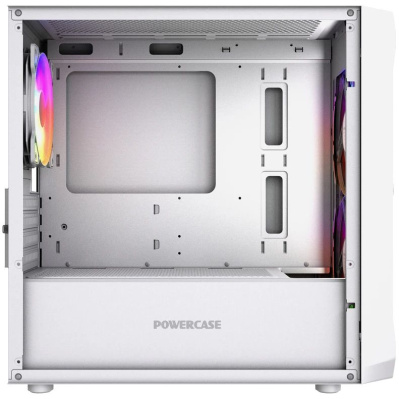 ������ Powercase Mistral Micro A3W ARGB V2, Tempered Glass, 2x 140mm ARGB PWM+1x 120mm ARGB PWM, �����, mATX  (CMMAW-A3-V2)