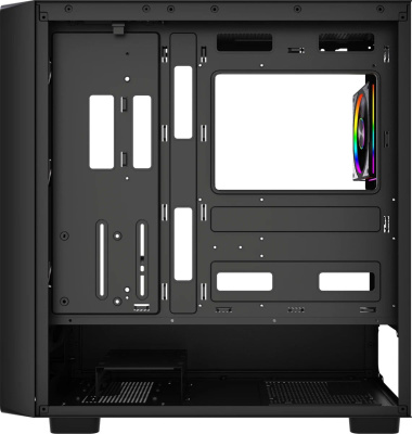 ������ HSPD F760-TGBK-ARGB, Midi-Tower, ��� ��, Black