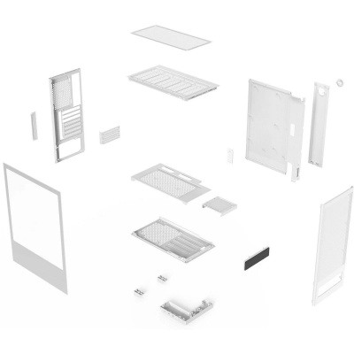 ������ ��� �� ACD Citadel 108DW ATX, Type-C + 2 X USB ports + HD audio combo, Mesh, TG, White
