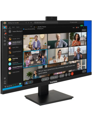 ������� ExeGate 27" EA2700A SuperView {IPS 1920x1080 75Hz 5ms 16:9 250cd 1000:1 178/178 D-Sub HDMI webcam AudioOut} [EX298881RUS]