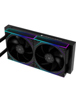 ��� Thermalright Core Matrix 240 Vision (240mm, LED, Black, ARGB/ Fans: 2x120mm, 68.9CFM, 28.2dBA, 2000RPM/ Pump height 64.4mm, Rad thickness 27mm/ S: 1700, 1200, 1851, 115X, AM5, AM4)