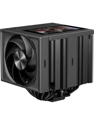 ����� ��� ���������� PCCooler RZ820 Display BK (290W, 4-pin PWM, LED, 169mm, Al/Cu, 8x6mm, 1x140mm + 1x150mm, 71.9/78.7CFM, 27.1/35.8dBA, 1500/2500RPM, S: 1851/1700/1200/115X/20XX, AM5/AM4, black)