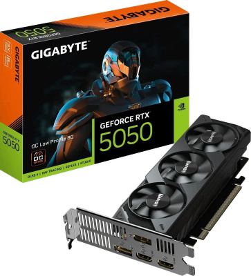 ���������� Gigabyte NVIDIA GeForce RTX 5050 Low Profile OC 8Gb (GV-N5050OC-8GL 1.0) Ret