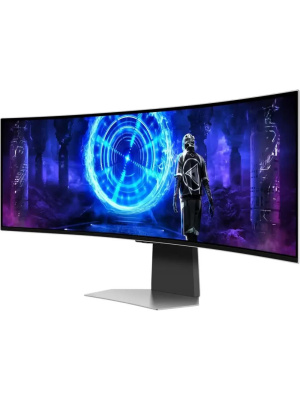 ������� Samsung 49" Odyssey OLED G9 S49DG952SMXUE ����������� OLED LED 0.03ms 32:9 HDMI M/M ������� HAS 250cd 178��/178�� 5120x1440 240Hz DP DQ USB 12.6��