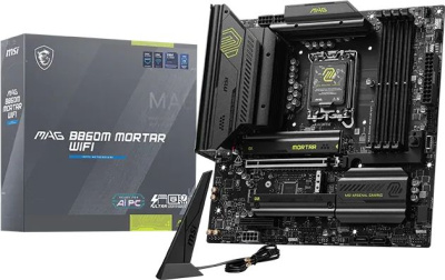 ����������� ����� MSI MAG B860M MORTAR WIFI, Socket 1851, Intel B860, mATX, Ret