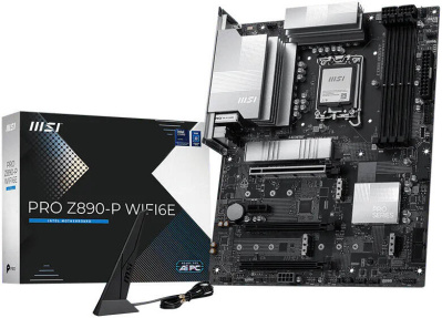 ����������� ����� MSI PRO Z890-P WIFI6E, Soc-1851, Intel Z890, ATX, Ret