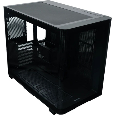 ������ XASTRA QR600  0F-UC Black ATX/Aquarium/Curve Glass /Led Strip/No fans/Type-C/ QR600-0F-UC-L