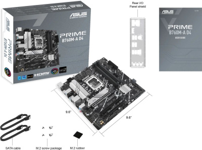 ����������� ����� ASUS PRIME B760M-A D4-CSM, LGA1700,  Intel B760, mATX, 
Ret (90MB1D00-M1EAYC)