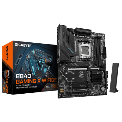 ����������� ����� Gigabyte B840 GAMING X WIFI6E, AM5, AMD B840, ATX,  Ret