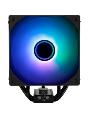 ����� Thermalright Assassin Spirit 120 Vision ARGB Soc-AM5/AM4/1200/1700/1851 ������ 4-pin 27dB Al+Cu LCD Ret (AS120-VISION-BL-ARGB)