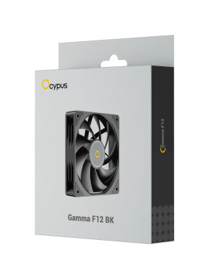 ���������� ��� ������� Ocypus Gamma F12 BK, 120x120x25mm, 3-PIN, 1300 RPM, 24.5 DBA MAX, HYDRO BEARING