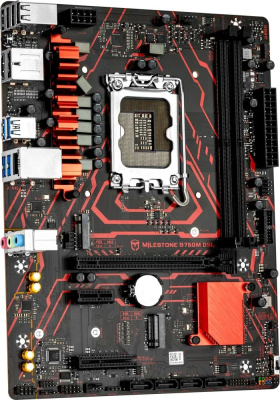 ����������� ����� Maxsun Milestone B760M D5L V2, Intel B760, Socket 1700, mATX, Ret