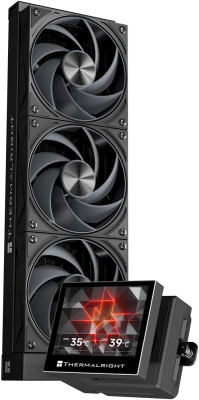 ������� �������� ���������� Thermalright Stream Vision 360 Soc-AM5/AM4/1200/1700/1851 ������ 4-pin LCD Ret (S-VISION-360-BL)