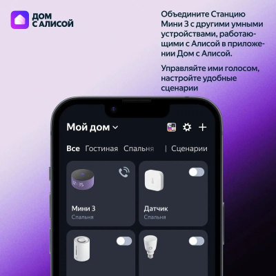 ����� ������� Yandex ������� ���� 3 ����� ������ 12W 1.0 BT/Wi-Fi (YNDX-00027BLK)