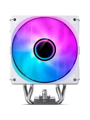 ����� JONSBO CR-1000 V3 PRO Color White LGA1851/1700/1200/115X/AM5/AM4 (TDP 230W, PWM, 120mm Dynamic Multi-Color LED Fan, 6 �������� ������, �����, 4-pin) Retail