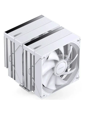 ����� JONSBO CB80 White LGA1851/1700/1200/115X/AM5/AM4 (TDP 260W, PWM, 120mm ARGB LED Fan + 120mm Black Fan, 6 �������� ������, 4-pin, �����) Retail