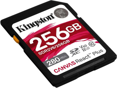 ���� ����� SDXC 256GB Kingston SDR2V6/256GB Canvas React Plus w/o adapter