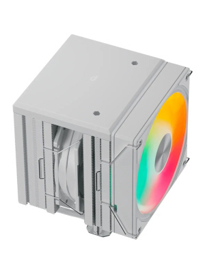 ����� upHere UE2TC8 White ARGB / 8HPx6mm, 280W TDP, dual tower, 2x120mm ARGB fans, 600-1650RPM, 68 CFM, 25dBA / UE2TC8