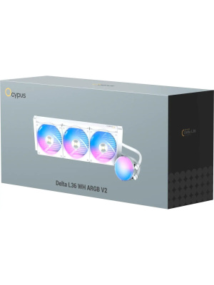 ������� �������� ���������� Ocypus Delta L36 WH ARGB V2, 360mm, ARGB Pump, 3x120mm ARGB fans, LGA115X/1200/1700/18XX, AM4/AM5