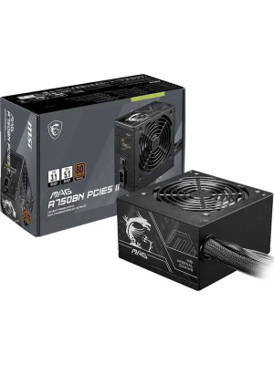 ���� ������� MSI ATX 750W MAG A750BN PCIE5 II 80+ bronze (20+4pin) APFC 120mm fan 5xSATA RTL
