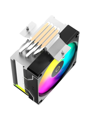 ����� ��� ���������� Ocypus Delta A40 SE BK ARGB (190W, 4-pin PWM, 147mm, Al/Cu, 4x6mm, ARGB, 1x120mm, 60CFM, 31dBA, 1800RPM, S: 1851/1700/1200/115X, AM5/AM4, black)