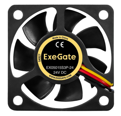 Exegate EX297071RUS ���������� 24� DC ExeGate EX05015S3P-24 (50x50x15 ��, Sleeve bearing (��������� ����������), 3pin, 7000RMP, 36,8dBA)