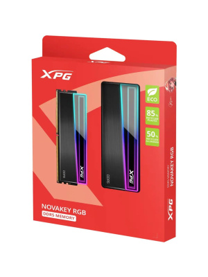 ����������� ������ ADATA NOVAKEY RGB DDR5 DIMM 32GB 6000MHz 2*16GB 48-48-48 1.25V BLACK DUAL COLOR BOX