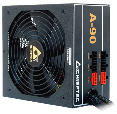 Chieftec 750W GDP-750C ��� >90%, A.PFC, 4x PCI-E (6+2-Pin), 8x SATA, 3x MOLEX, Fan 14cm, ���������