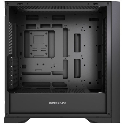 ������ Powercase ByteFlow Pro, Black, Tempered Glass, Type-C, W/O fans, ������, E-ATX  (CH9GPB-F0)