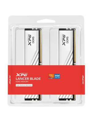 ����������� ������ ADATA LANCER DDR5 DIMM 16GB 5600MHz 2*8GB 46-45-45 1.1V WHITE DUAL TRAY