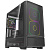 ������ Powercase AX5, Black, TG, Type-C, 2x 140mm +3x 120mm ARGB PWM Fans, Nylon filters, ������, ATX  (CJXA-A5)