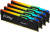  DDR5 4x32GB 5600MHz Kingston KF556C40BBAK4-128 Fury Beast Black RGB RTL Gaming PC5-44800 CL40 DIMM 288-pin 1.25 dual rank   Ret
